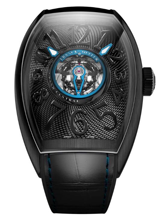 Buy Franck Muller Grand Central Tourbillon Brushed Full Black Titanium Replica Watch for sale Cheap Price CX 40 T CTR TTNRBR TTNRBR (NR.NR)